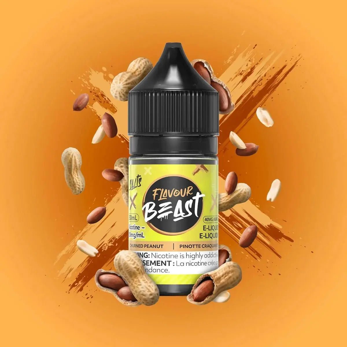 FLAVOUR BEAST - Churned Peanut by Flavour Beast - Salt Nic Vape Juice - Psycho Vape