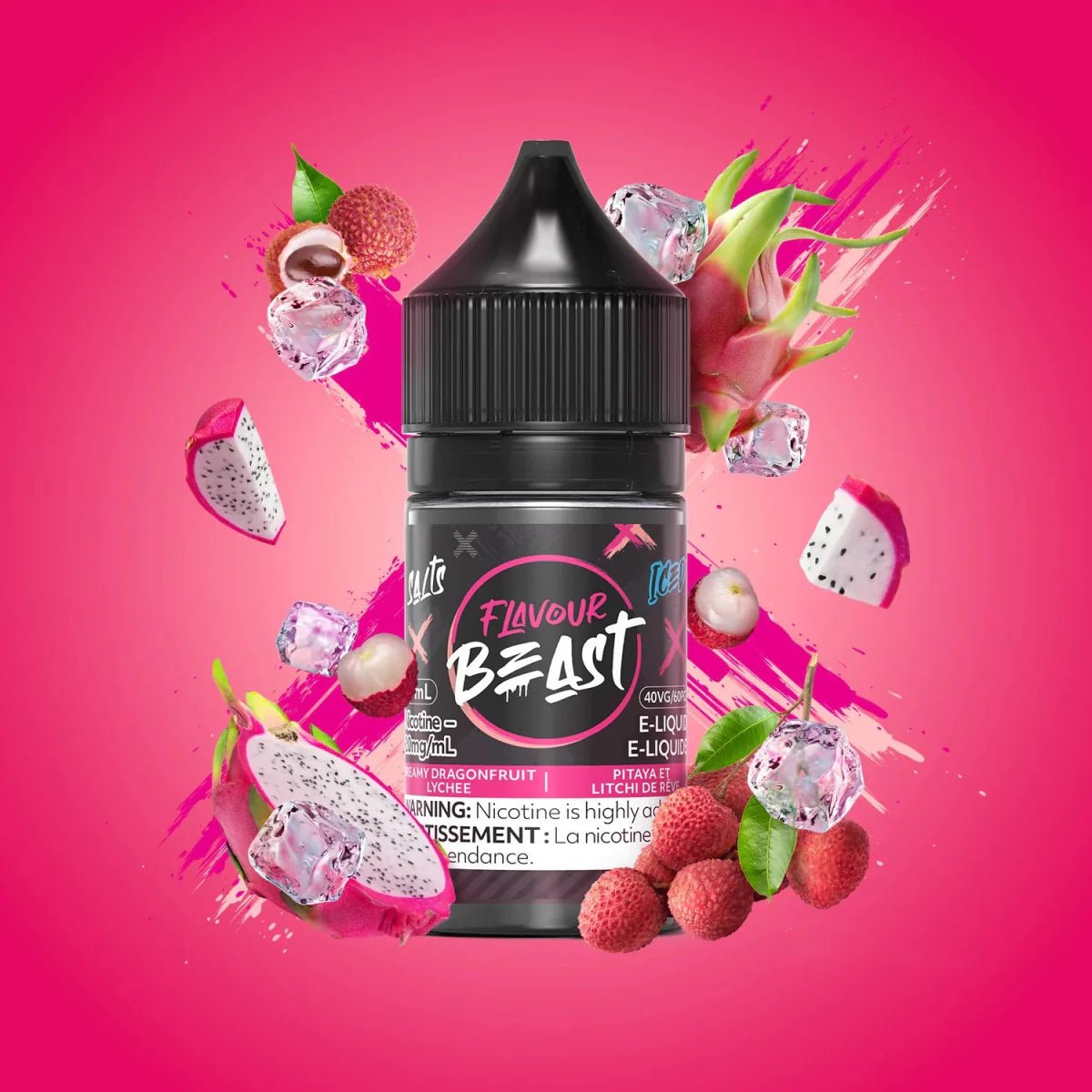 FLAVOUR BEAST - Dreamy Dragonfruit Lychee Iced by Flavour Beast - Salt Nic Vape Juice - Psycho Vape
