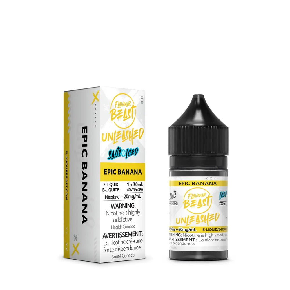 FLAVOUR BEAST - Epic Banana Iced Unleashed by Flavour Beast - Salt Nic Vape Juice - Psycho Vape
