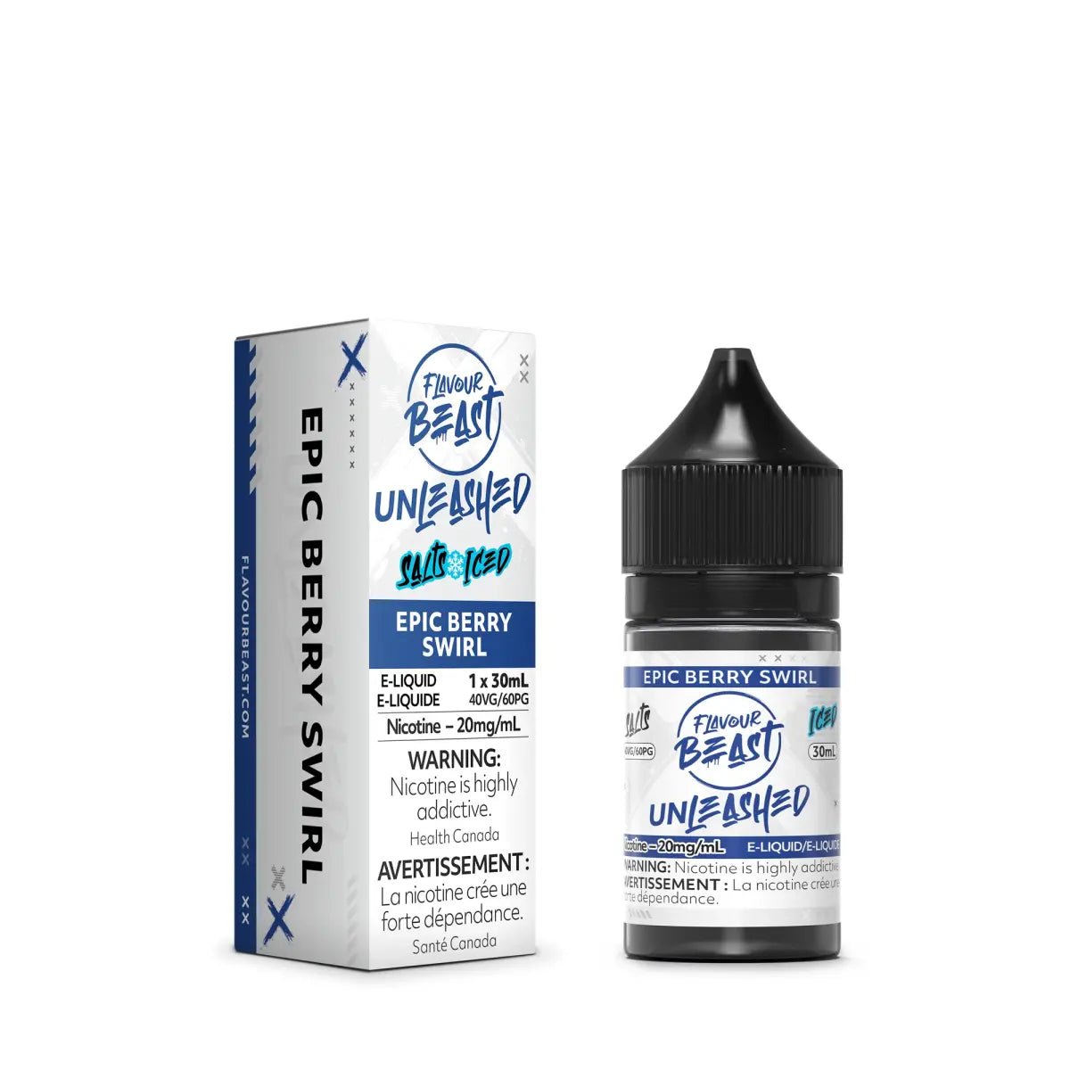 FLAVOUR BEAST - Epic Berry Swirl Iced Unleashed by Flavour Beast - Salt Nic Vape Juice - Psycho Vape
