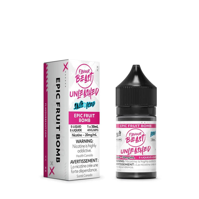 FLAVOUR BEAST - Epic Fruit Bomb Iced Unleashed by Flavour Beast - Salt Nic Vape Juice - Psycho Vape