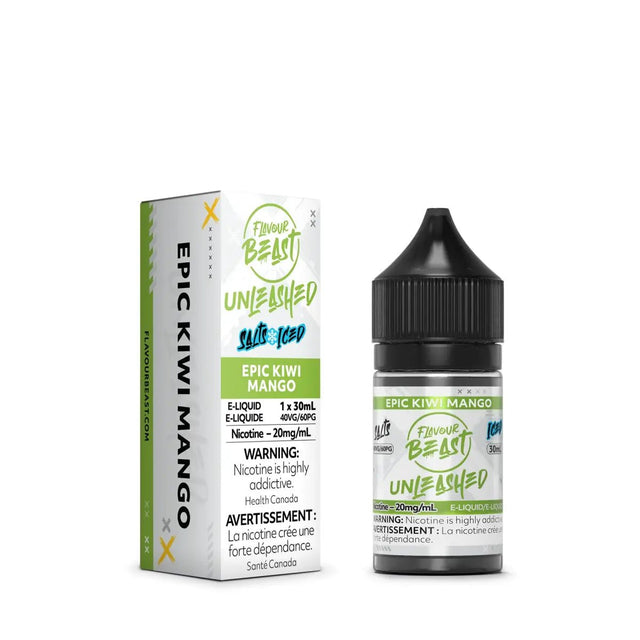 FLAVOUR BEAST - Epic Kiwi Mango Iced Unleashed by Flavour Beast - Salt Nic Vape Juice - Psycho Vape