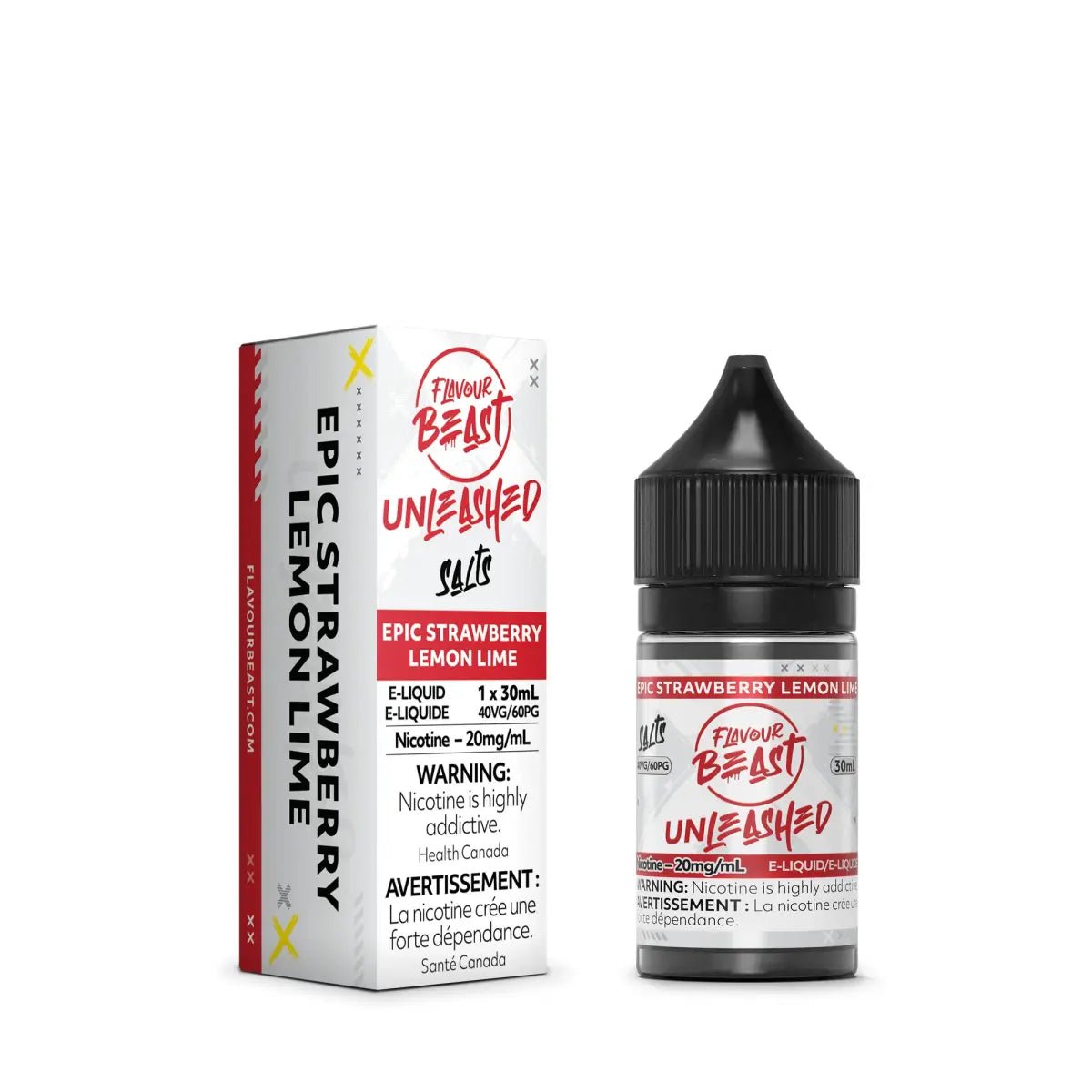 FLAVOUR BEAST - Epic Strawberry Lemon Lime Unleashed by Flavour Beast - Salt Nic Vape Juice - Psycho Vape