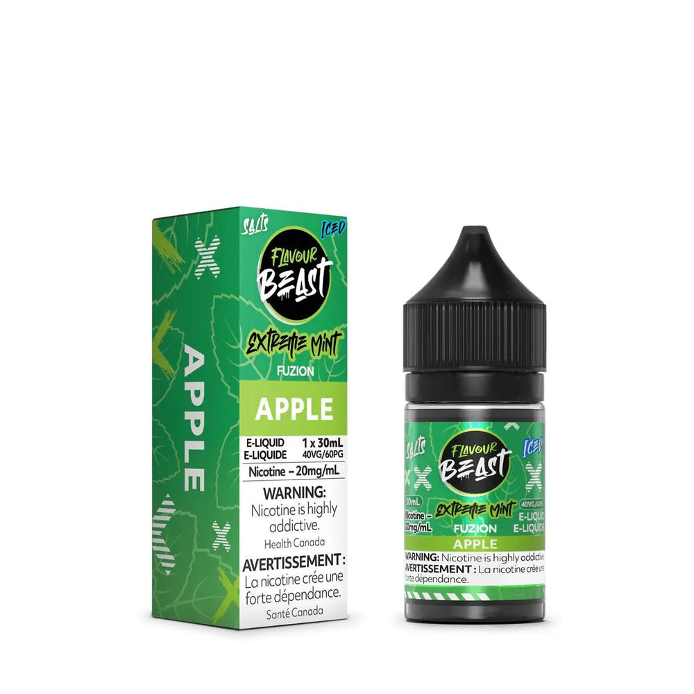 FLAVOUR BEAST - Extreme Mint Fuzion Apple (Iced) by Flavour Beast - Salt Nic Vape Juice - Psycho Vape