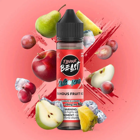 FLAVOUR BEAST - Famous Fruit KO Iced by Flavour Beast - Salt Nic Vape Juice - Psycho Vape