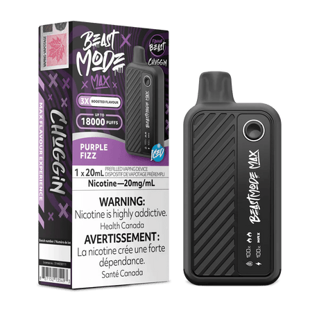FLAVOUR BEAST - Flavour Beast Beast Mode Max 18K Disposable - Chuggin' Purple Fizz - Psycho Vape