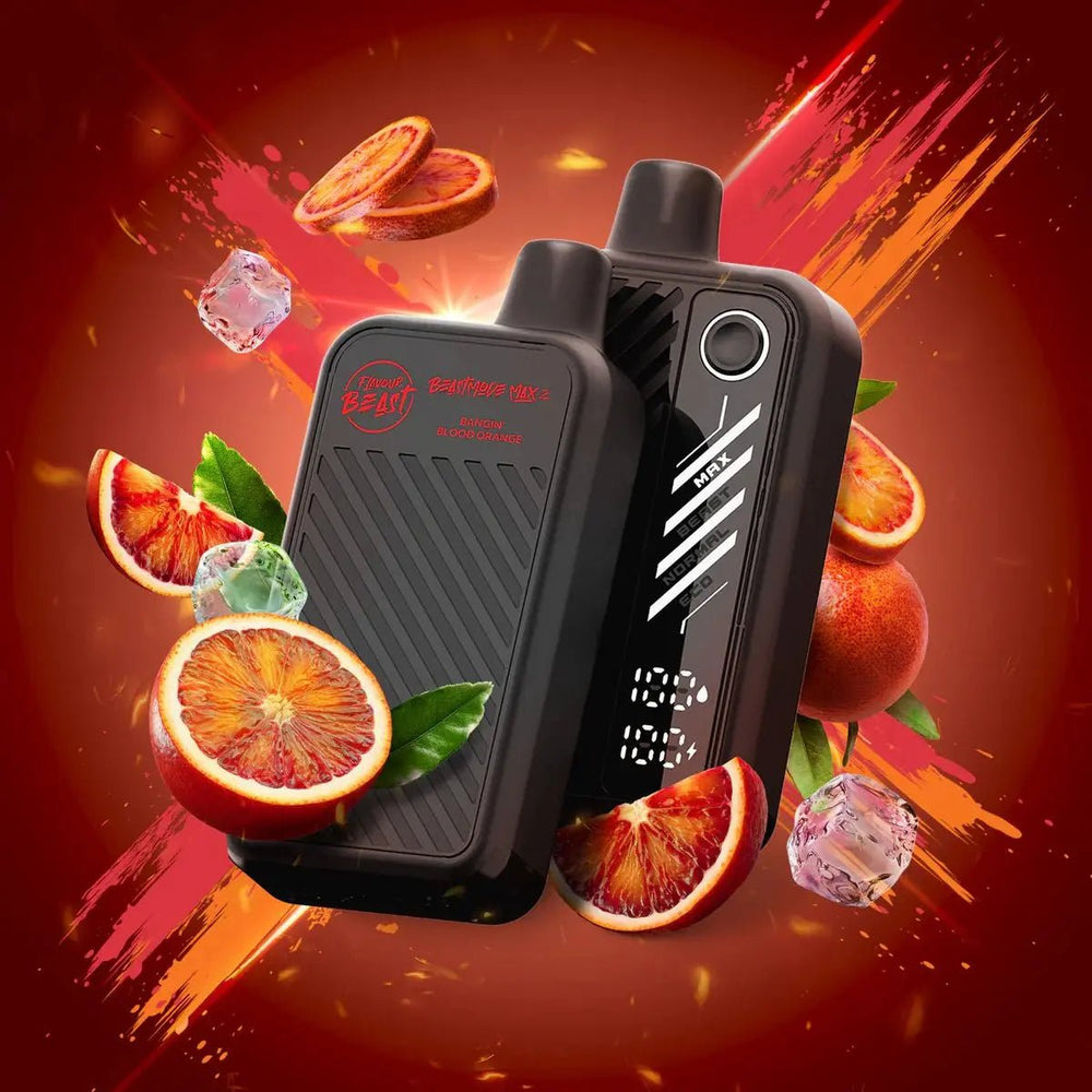 FLAVOUR BEAST - Flavour Beast Beast Mode Max 2 50K Disposable - Bangin' Blood Orange Iced - Psycho Vape