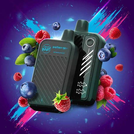 FLAVOUR BEAST - Flavour Beast Beast Mode Max 2 50K Disposable - Bomb Blue Razz - Psycho Vape