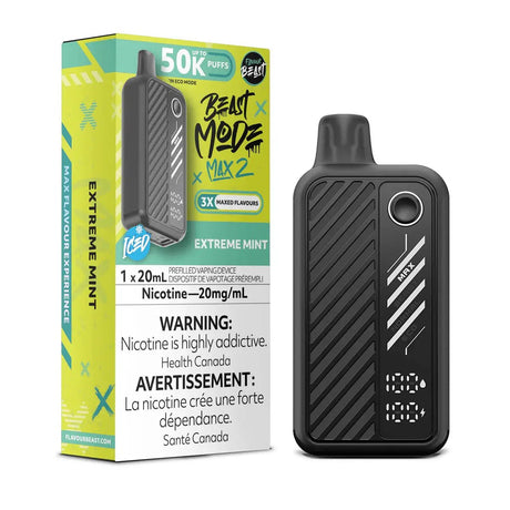 FLAVOUR BEAST - Flavour Beast Beast Mode Max 2 50K Disposable - Extreme Mint Iced - Psycho Vape