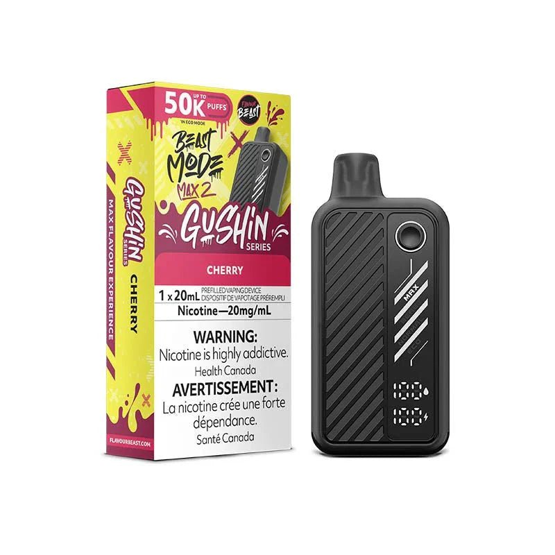 FLAVOUR BEAST - Flavour Beast Beast Mode Max 2 50K Disposable - Gushin Cherry - Psycho Vape