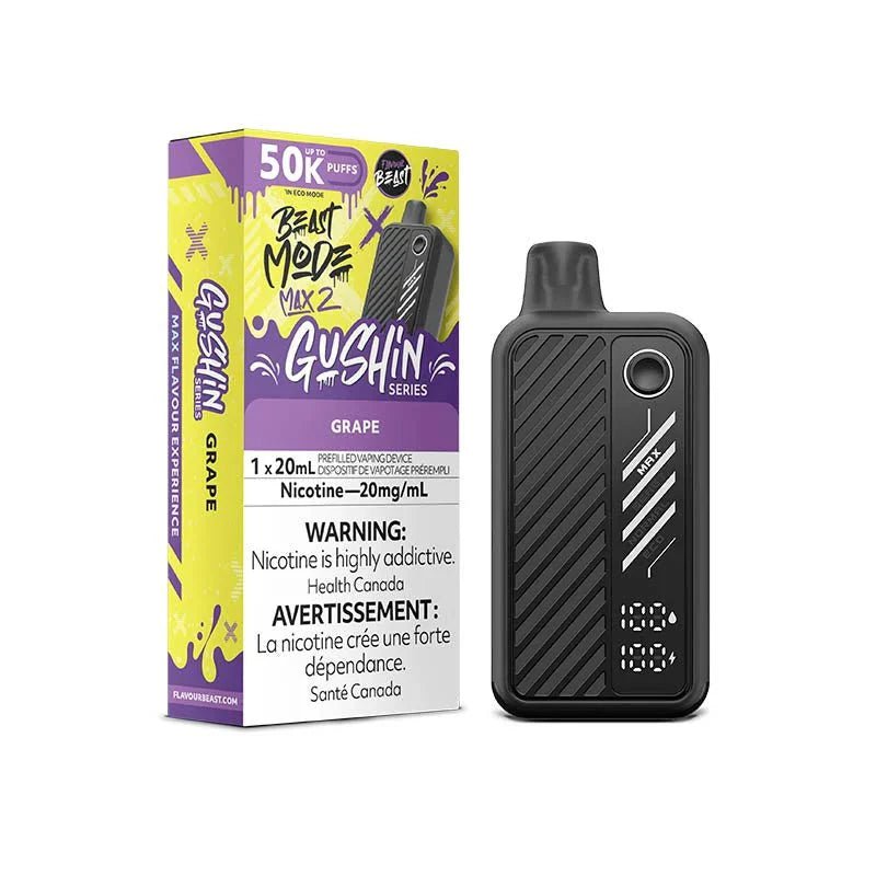 FLAVOUR BEAST - Flavour Beast Beast Mode Max 2 50K Disposable - Gushin Grape - Psycho Vape