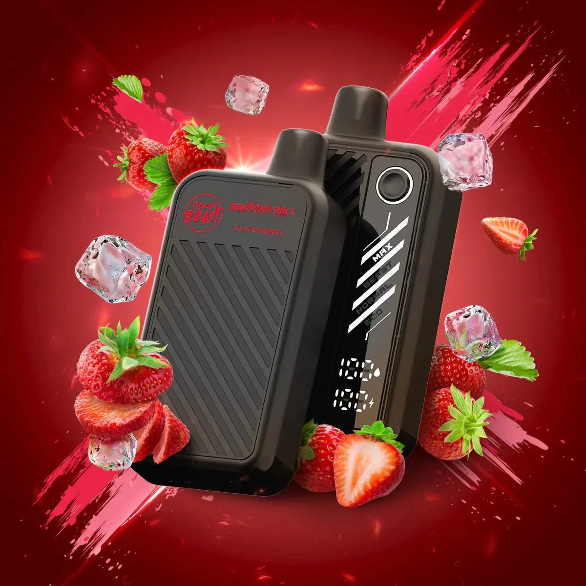 FLAVOUR BEAST - Flavour Beast Beast Mode Max 2 50K Disposable - Sic Strawberry Iced - Psycho Vape
