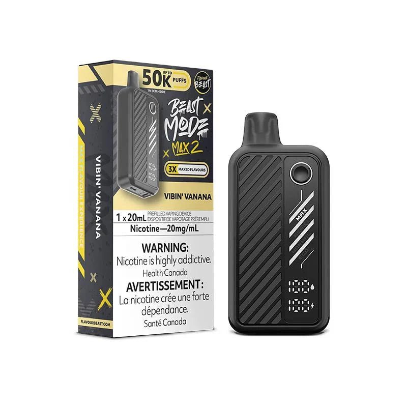 FLAVOUR BEAST - Flavour Beast Beast Mode Max 2 50K Disposable - Vibin' Vanana - Psycho Vape