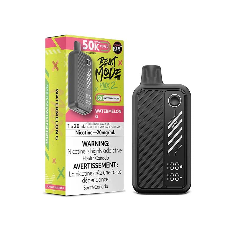 FLAVOUR BEAST - Flavour Beast Beast Mode Max 2 50K Disposable - Watermelon G - Psycho Vape