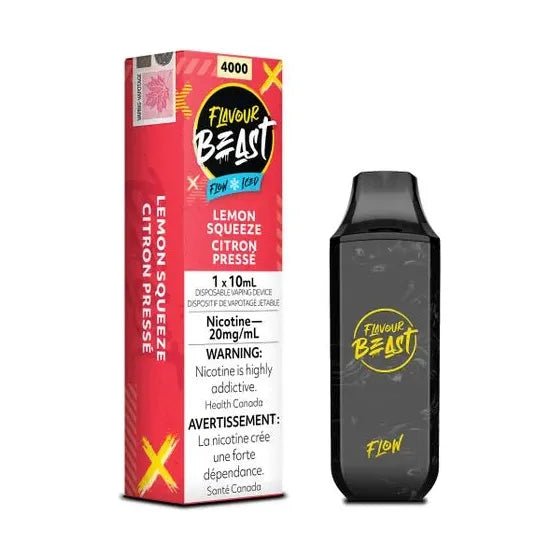 FLAVOUR BEAST - Flavour Beast Flow 4000 Disposable - Lemon Squeeze Iced - Psycho Vape