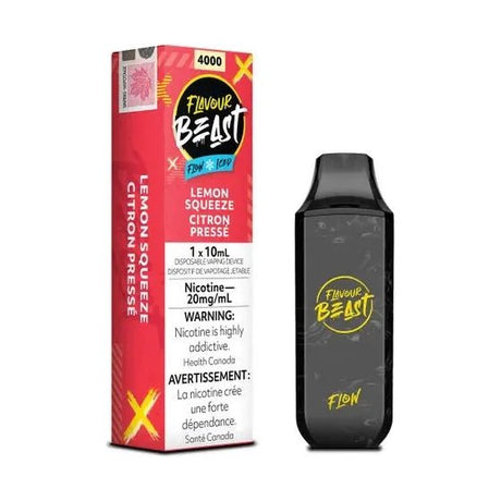 FLAVOUR BEAST - Flavour Beast Flow 4000 Disposable - Lemon Squeeze Iced - Psycho Vape