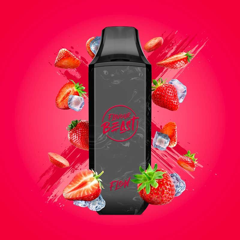 FLAVOUR BEAST - Flavour Beast Flow 4000 Disposable - Sic Strawberry Iced - Psycho Vape