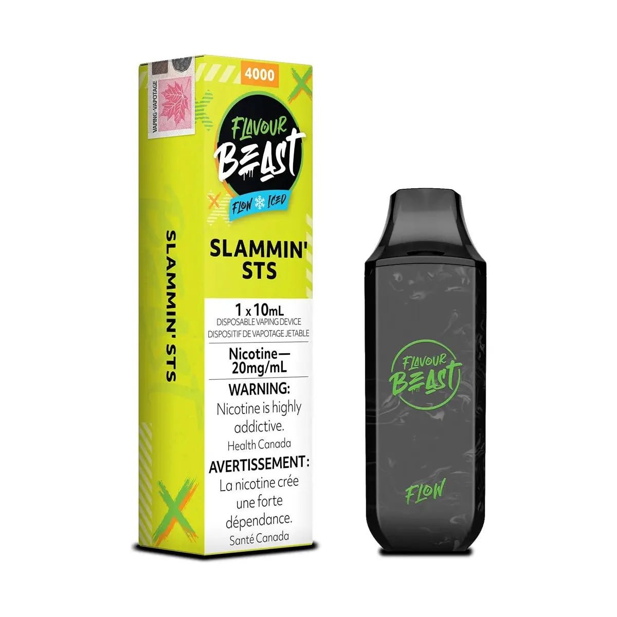 FLAVOUR BEAST - Flavour Beast Flow 4000 Disposable - Slammin' STS (Sour Snap) - Psycho Vape