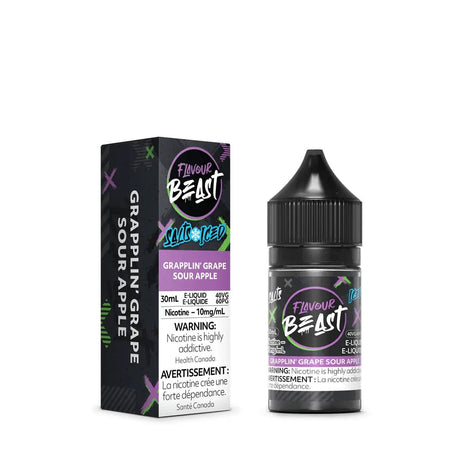 FLAVOUR BEAST - Grapplin' Grape Sour Apple Iced by Flavour Beast - Salt Nic Vape Juice - Psycho Vape