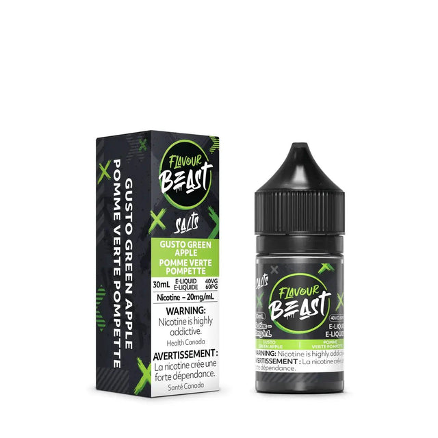 FLAVOUR BEAST - Gusto Green Apple by Flavour Beast - Salt Nic Vape Juice - Psycho Vape