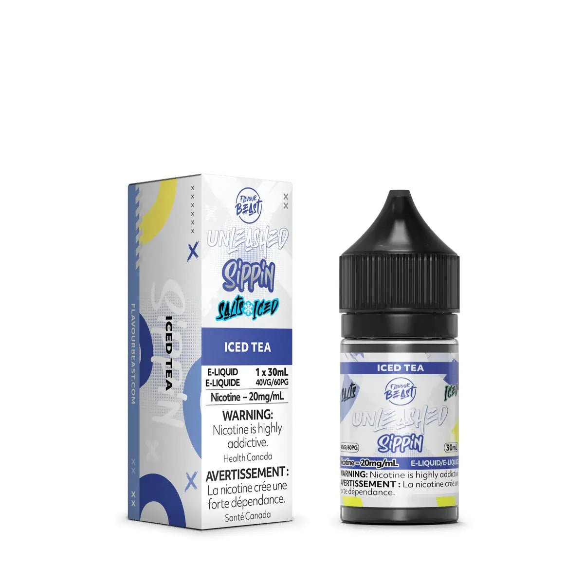 FLAVOUR BEAST - Iced Tea by Flavour Beast Unleashed Sippin - Salt Nic Vape Juice - Psycho Vape