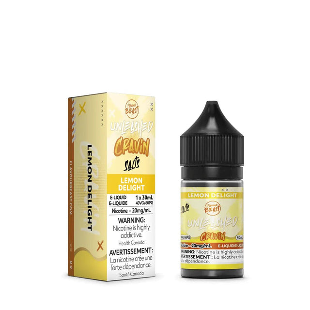 FLAVOUR BEAST - Lemon Delight by Flavour Beast Unleashed Cravin - Salt Nic Vape Juice - Psycho Vape