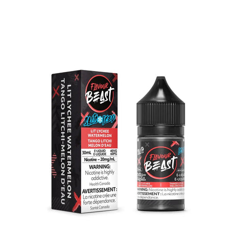 FLAVOUR BEAST - Lit Lychee Watermelon Iced by Flavour Beast - Salt Nic Vape Juice - Psycho Vape