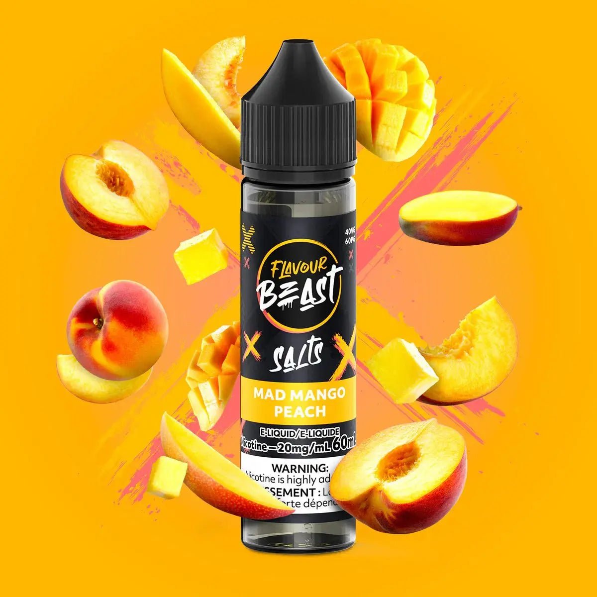 FLAVOUR BEAST - Mad Mango Peach by Flavour Beast - Salt Nic Vape Juice - Psycho Vape