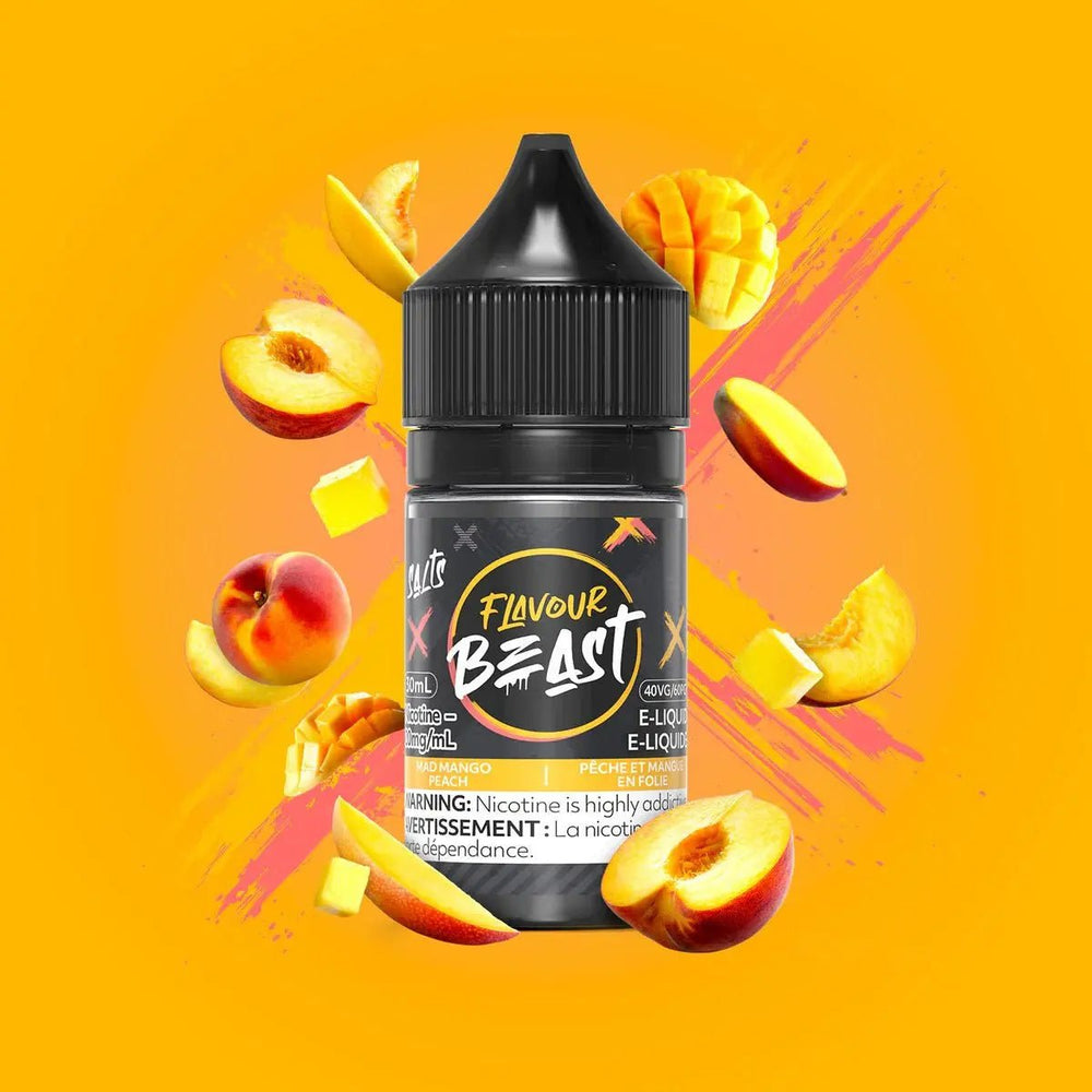 FLAVOUR BEAST - Mad Mango Peach by Flavour Beast - Salt Nic Vape Juice - Psycho Vape