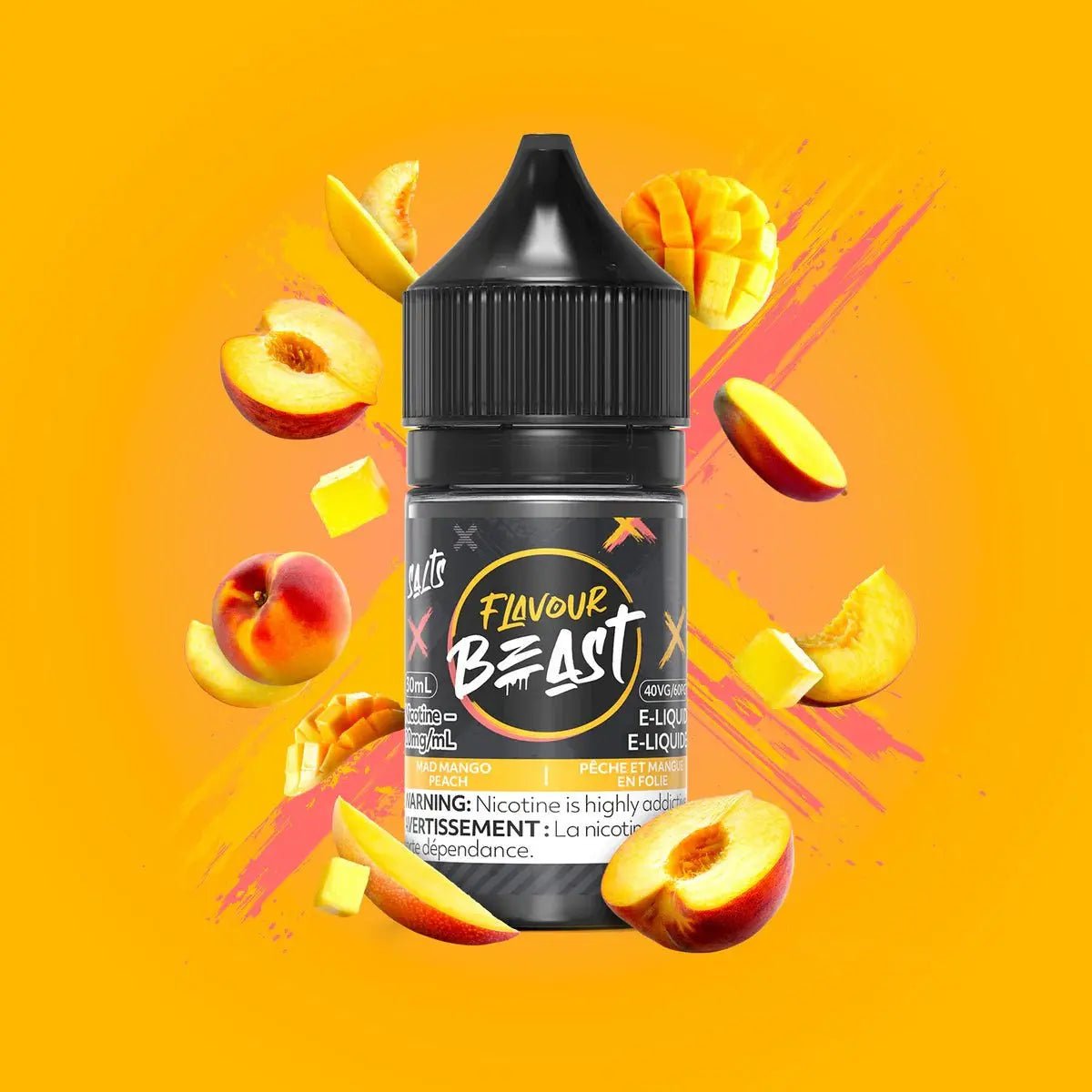 FLAVOUR BEAST - Mad Mango Peach by Flavour Beast - Salt Nic Vape Juice - Psycho Vape