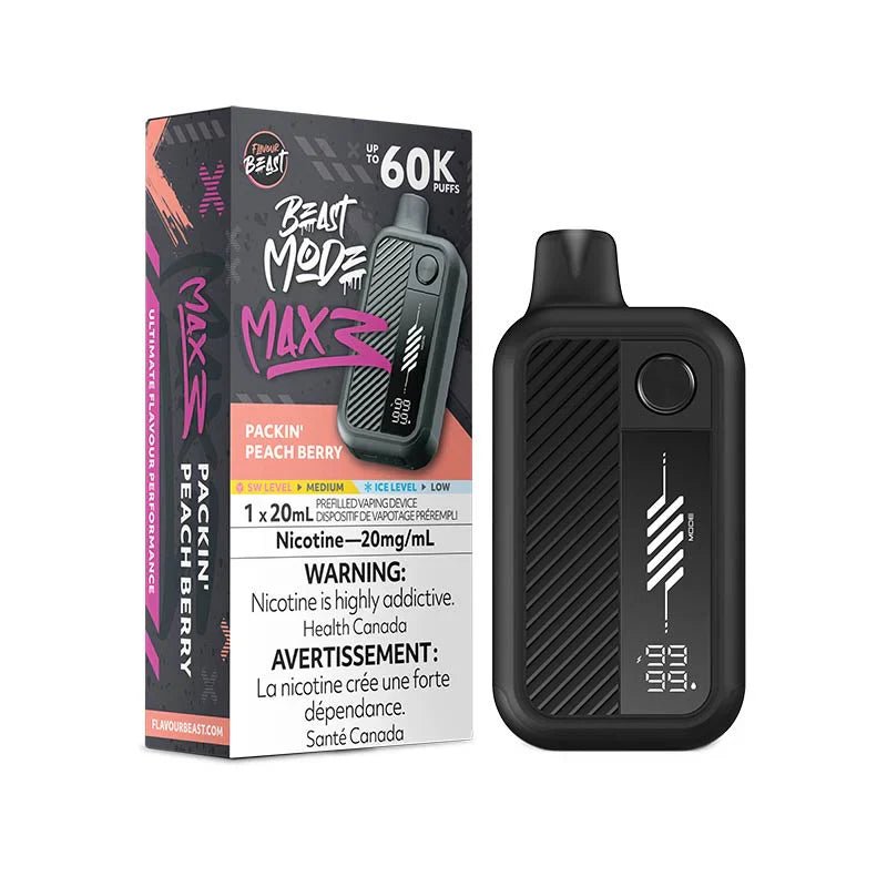 Flavour Beast Mode Max 3 60K - Packin' Peach Berry - Psycho Vape