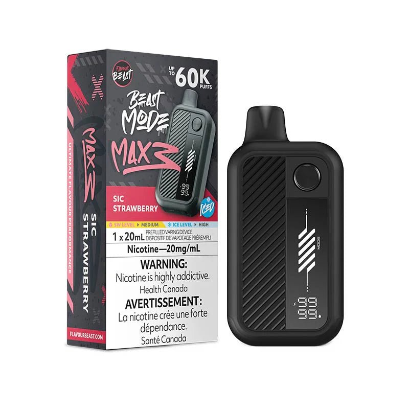 Flavour Beast Mode Max 3 60K - Sic Strawberry Iced - Psycho Vape