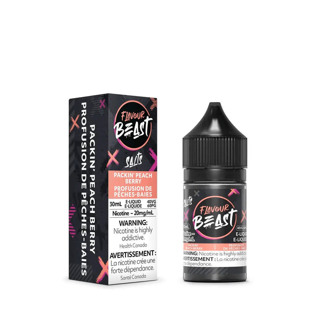 FLAVOUR BEAST - Packin' Peach Berry by Flavour Beast - Salt Nic Vape Juice - Psycho Vape