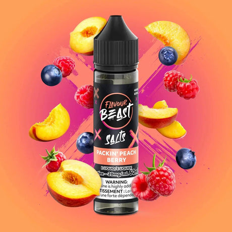 FLAVOUR BEAST - Packin' Peach Berry by Flavour Beast - Salt Nic Vape Juice - Psycho Vape