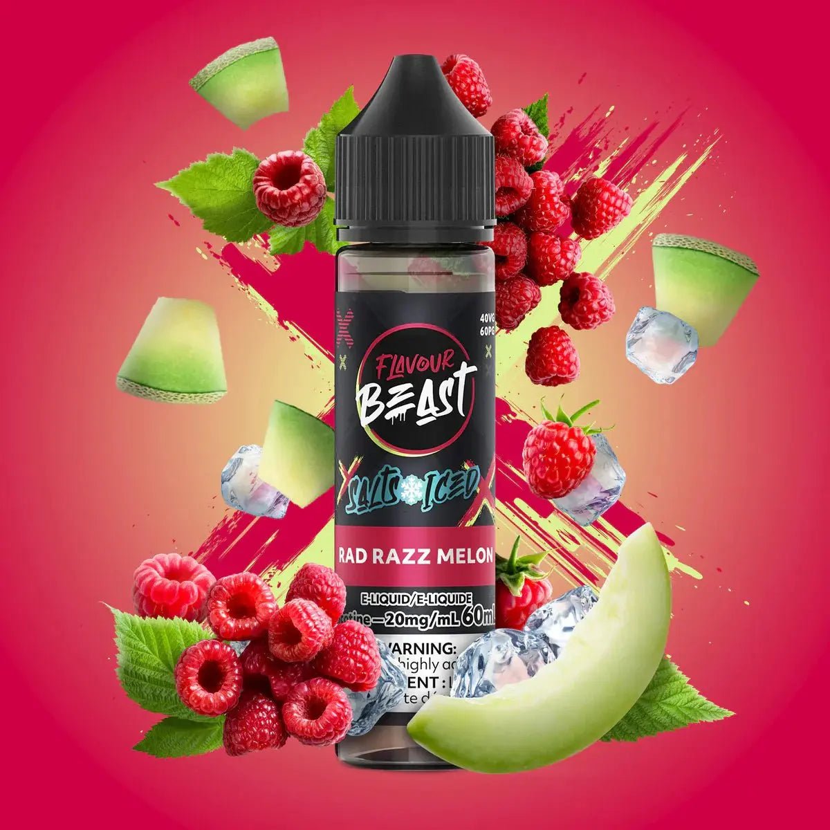 FLAVOUR BEAST - Rad Razz Melon by Flavour Beast - Salt Nic Vape Juice - Psycho Vape