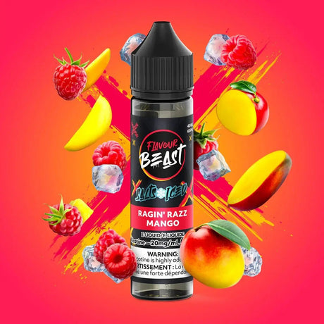 FLAVOUR BEAST - Ragin' Razz Mango Iced by Flavour Beast - Salt Nic Vape Juice - Psycho Vape