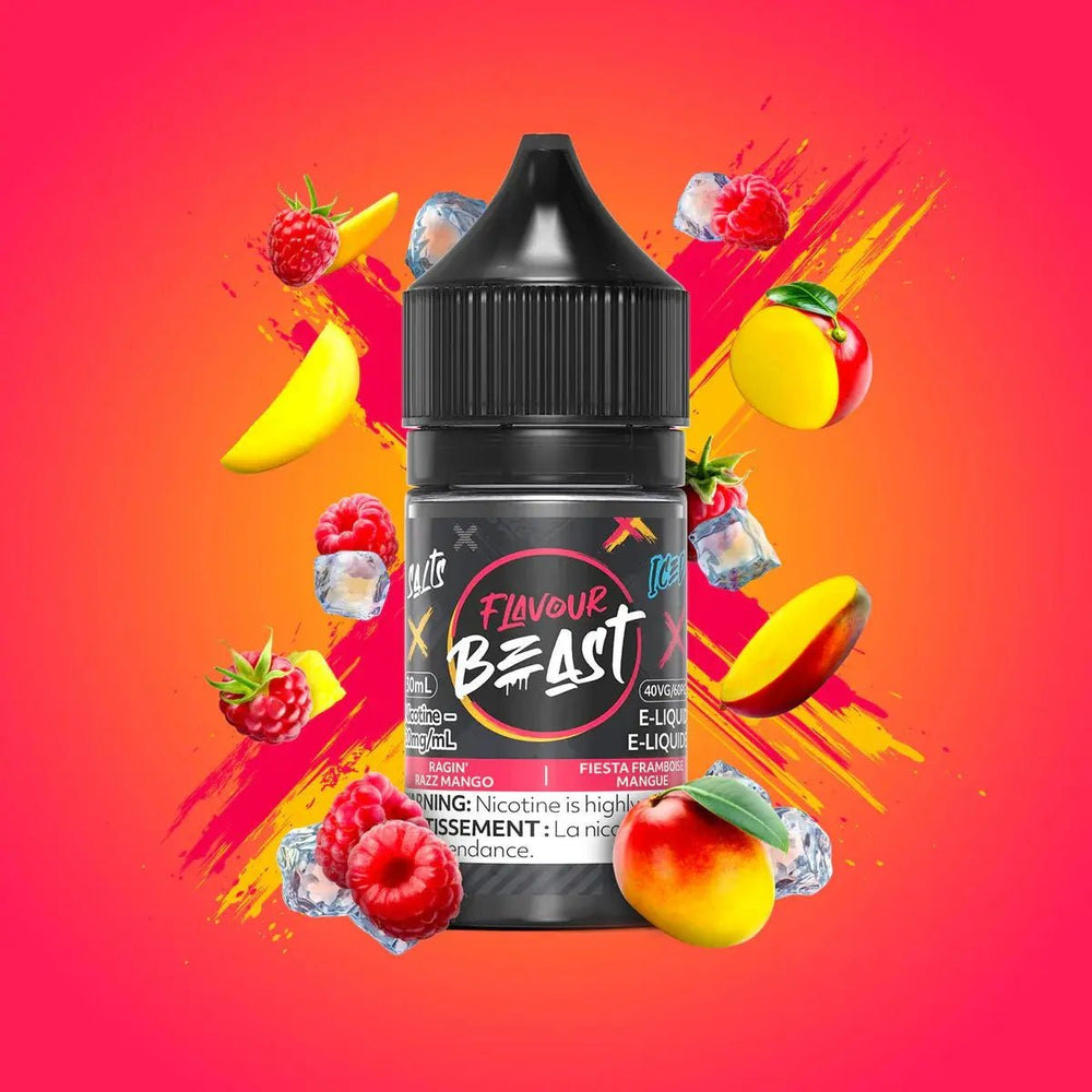FLAVOUR BEAST - Ragin' Razz Mango Iced by Flavour Beast - Salt Nic Vape Juice - Psycho Vape