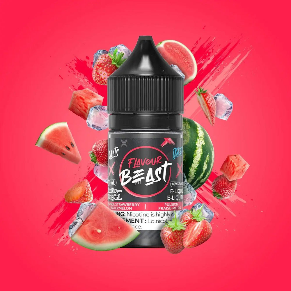 FLAVOUR BEAST - Savage Strawberry Watermelon Iced by Flavour Beast - Salt Nic Vape Juice - Psycho Vape
