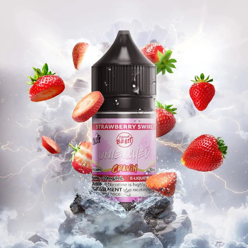 FLAVOUR BEAST - Strawberry Swirl by Flavour Beast Unleashed Cravin - Salt Nic Vape Juice - Psycho Vape