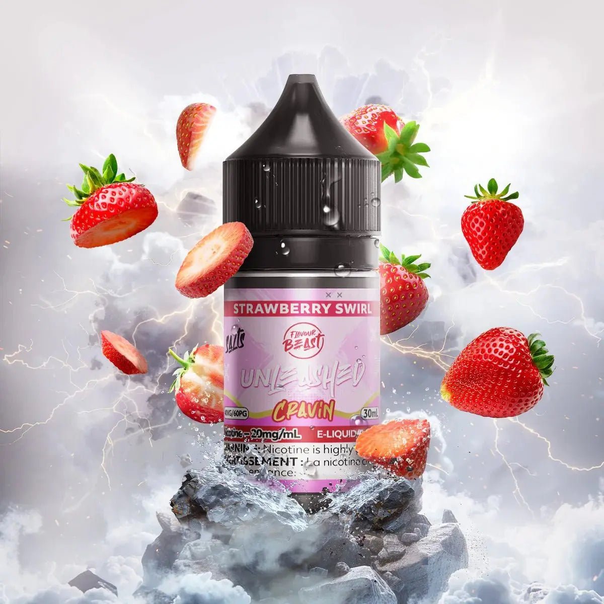 FLAVOUR BEAST - Strawberry Swirl by Flavour Beast Unleashed Cravin - Salt Nic Vape Juice - Psycho Vape