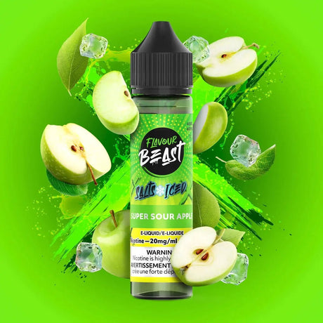 FLAVOUR BEAST - Super Sour Apple by Flavour Beast - Salt Nic Vape Juice - Psycho Vape