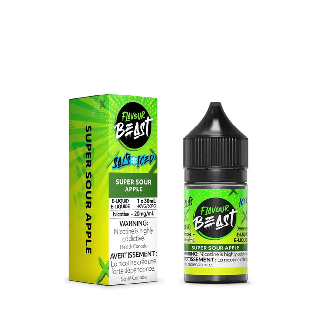 FLAVOUR BEAST - Super Sour Apple by Flavour Beast - Salt Nic Vape Juice - Psycho Vape