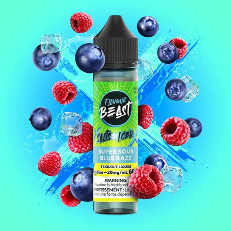 FLAVOUR BEAST - Super Sour Blue Razz by Flavour Beast - Salt Nic Vape Juice - Psycho Vape