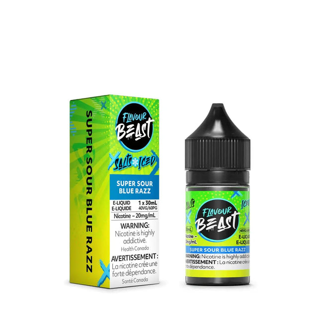 FLAVOUR BEAST - Super Sour Blue Razz by Flavour Beast - Salt Nic Vape Juice - Psycho Vape