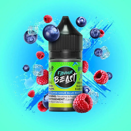 FLAVOUR BEAST - Super Sour Blue Razz by Flavour Beast - Salt Nic Vape Juice - Psycho Vape