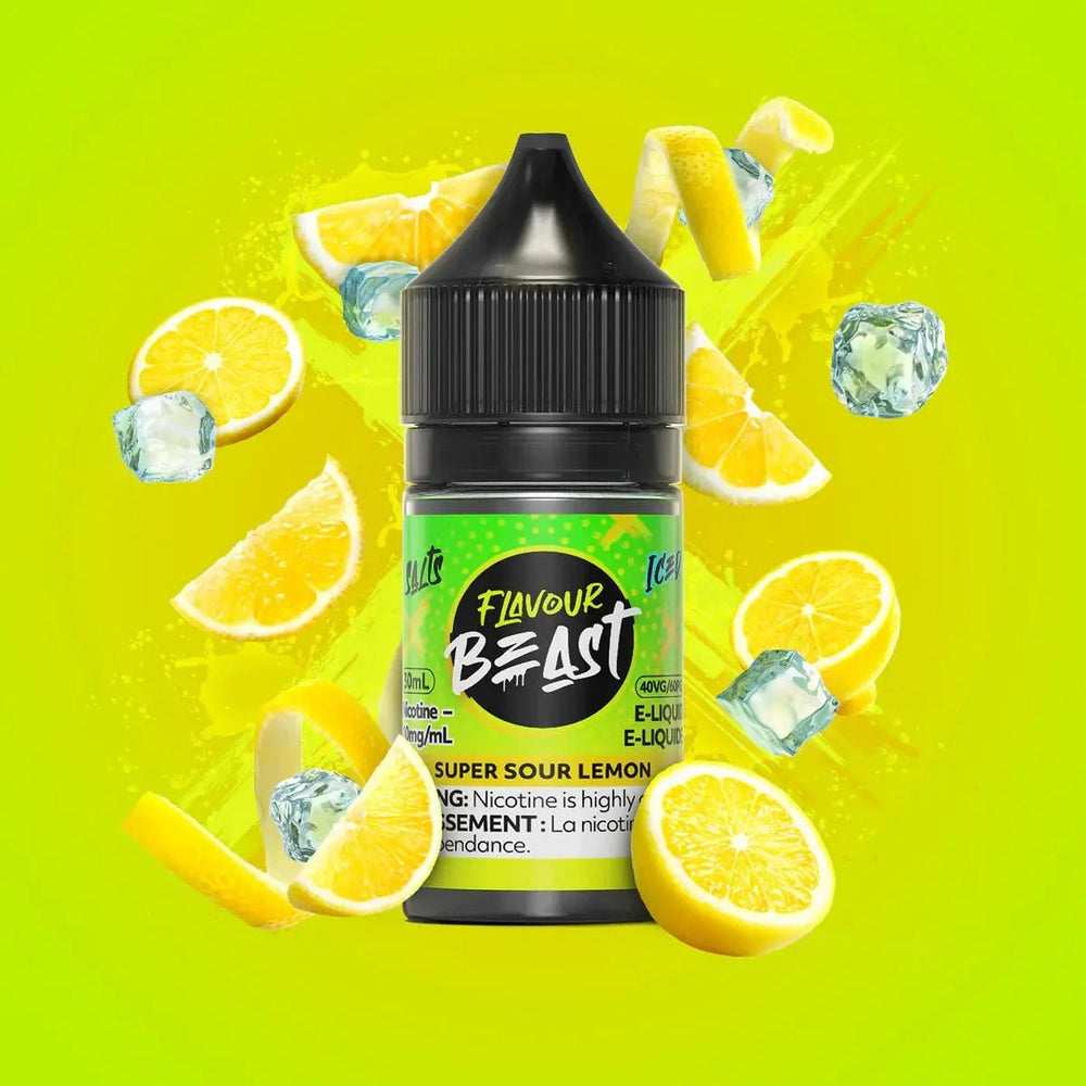 FLAVOUR BEAST - Super Sour Lemon by Flavour Beast - Salt Nic Vape Juice - Psycho Vape
