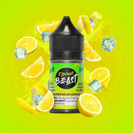 FLAVOUR BEAST - Super Sour Lemon by Flavour Beast - Salt Nic Vape Juice - Psycho Vape