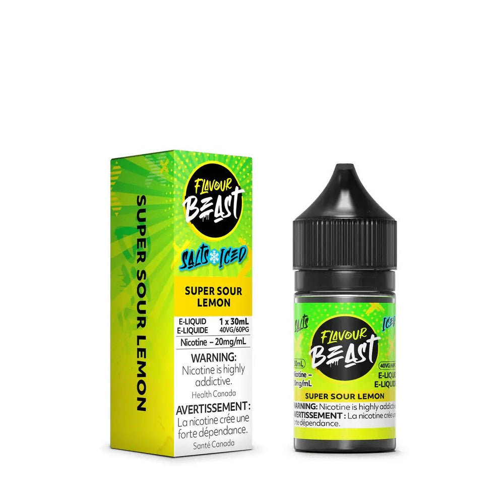 FLAVOUR BEAST - Super Sour Lemon by Flavour Beast - Salt Nic Vape Juice - Psycho Vape