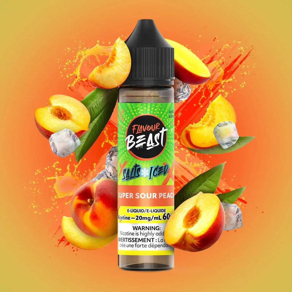 FLAVOUR BEAST - Super Sour Peach by Flavour Beast - Salt Nic Vape Juice - Psycho Vape