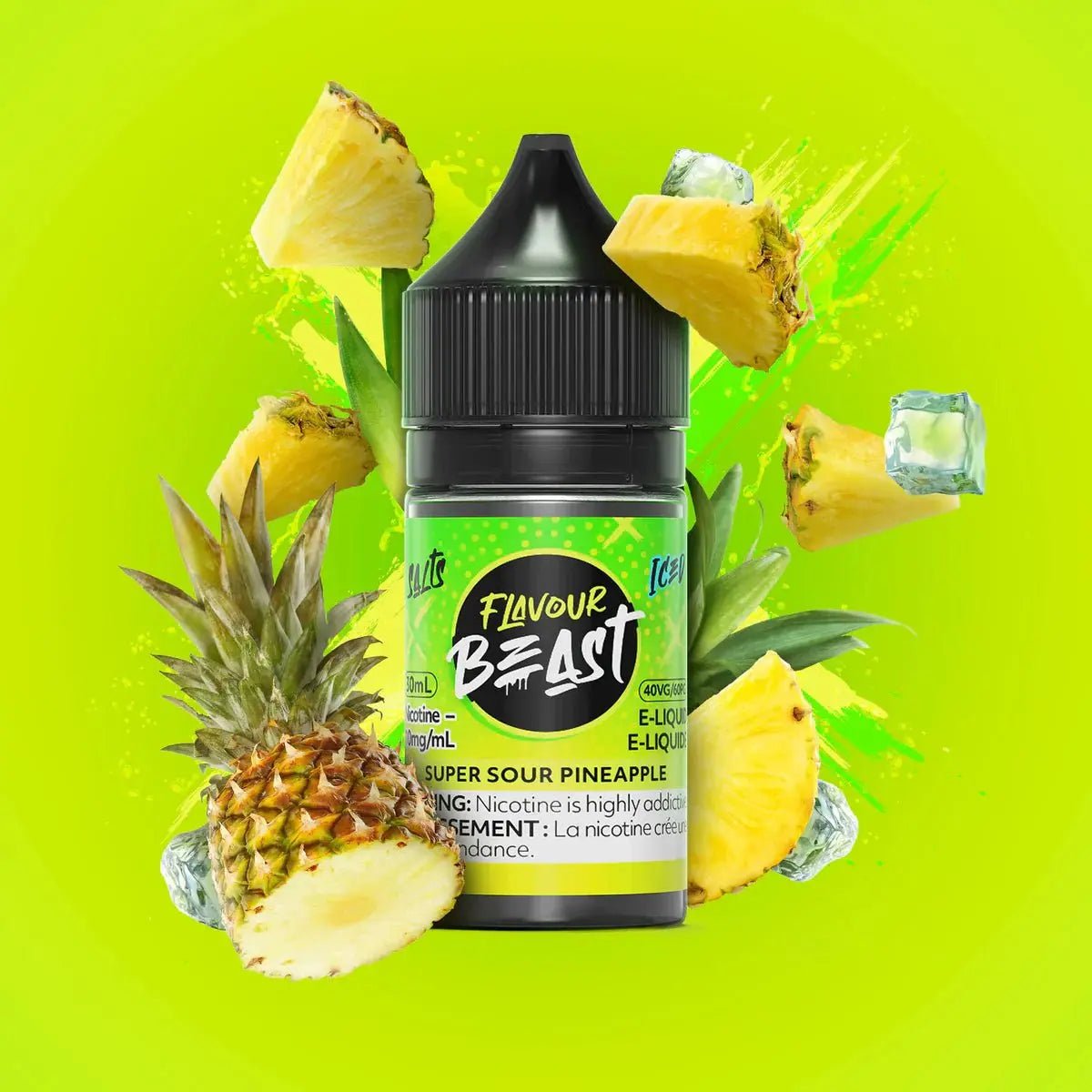 FLAVOUR BEAST - Super Sour Pineapple by Flavour Beast - Salt Nic Vape Juice - Psycho Vape
